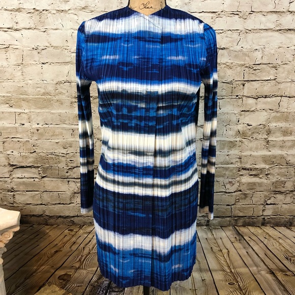 CHICO’S Ocean Stripes Ribbed Cardigan Sz S - Picture 11 of 13